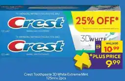 Abu Dhabi Coop Crest Toothpaste 3D White Extreme Mint offer