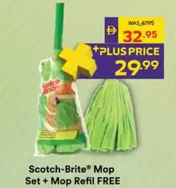 Abu Dhabi Coop Scotch-Brite Mop Set + Mop Refil FREE offer