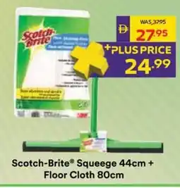 Abu Dhabi Coop Scotch-Brite Squeege + Floor Cloth offer