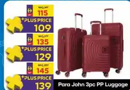Abu Dhabi Coop Para John PP Luggage offer