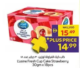 Abu Dhabi Coop L'usine Fresh Cup Cake Strawberry offer