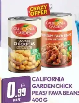 Dream Land Center California garden chick peas/fava beans offer