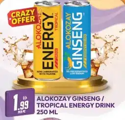 Dream Land Center Alokozay ginseng/ tropical energy drink offer