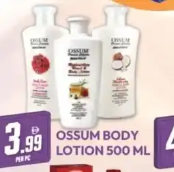 Dream Land Center Ossum body lotion offer