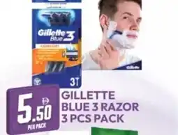 Dream Land Center 3t gillette blue 3 razor offer