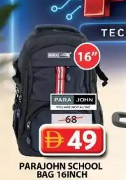 Grand Mall Sharjah Parajohn school bag offer