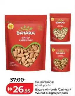 Lulu Hypermarket Bayara Almonds/Cashew/Walnut offer