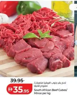 Lulu Hypermarket South African Beef Cubes/Mince offer