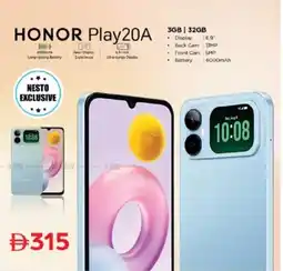 Nesto HONOR Play20A offer