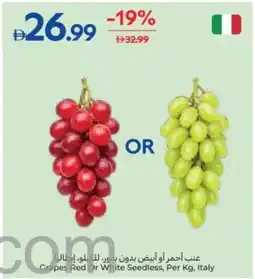 Carrefour Grapes Red Or White Seedless offer