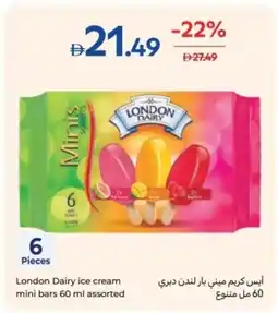 Carrefour London Dairy ice cream mini bars assorted assorted offer
