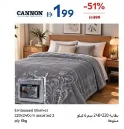 Carrefour Embossed Blanket assorted offer