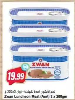 Almaya supermarket Zwan Luncheon Meat (Asrt) offer