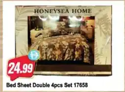 Almaya supermarket Bed Sheet Double Set 17658 offer