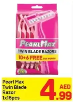 Day To Day Pearl Max Twin Blade Razor 1x16pcs offer