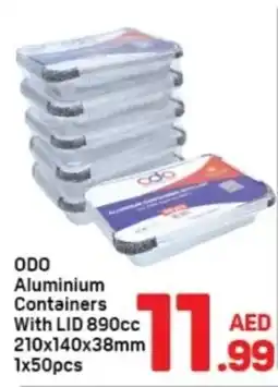 Day To Day Aluminium Containers With LID 890cc offer