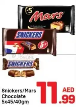 Day To Day Snickers/Mars Chocolate offer