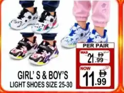 Gift Point Girl's & boy's light shoes size 25-30 offer