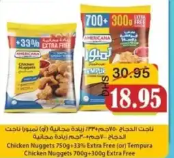 Al Mushrif Co-Operative Society Chicken Nuggets Extra Free (or) Tempura Chicken Nuggets offer