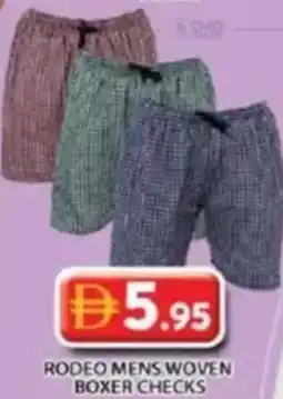 Grand Hyper Market Rodeo mens woven boxer checks offer