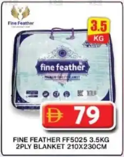 Grand Hyper Market Fine feather ff5025 2ply blanket offer