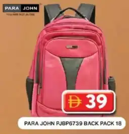 Grand Hyper Market Para john PJBP6739 back pack 18 offer