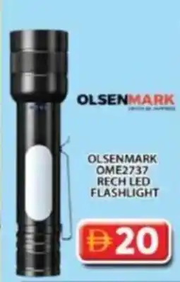 Grand Hyper Market Olsenmark OME2737 rech led flashlight offer