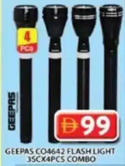 Grand Hyper Market Geepas CO4642 flash light offer