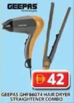 Grand Hyper Market Geepas GHF86074 hair dryer straightener combo offer