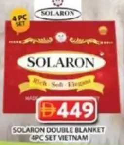Grand Hyper Market Solaron double blanket 4pc set vietnam offer