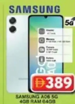 Grand Hyper Market SAMSUNG A06 5G 4GB RAM 64GB offer