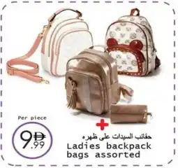 Wear Mart Ladies backpack bags assorted offer