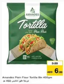 Nesto Amandes Plain Flour Tortila 8in offer