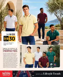 Nesto Solid Polo T-Shirt asstd. offer