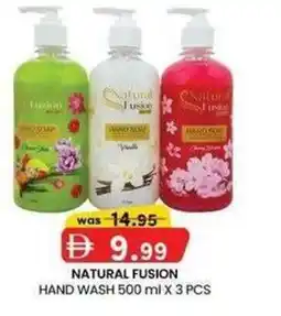 KM Trading Natural fusion hand wash offer