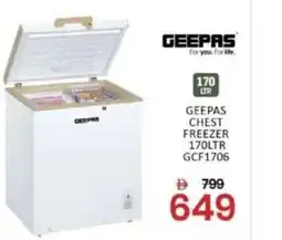 Al Madina Geepas chest freezer gcf1706 offer