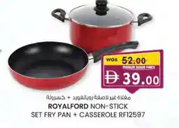 KM Trading Royalford non-stick set fry pan + casserole rf12597 offer
