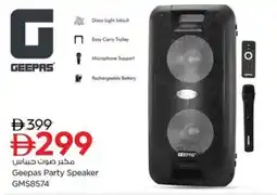 Nesto Geepas Party Speaker GMS8574 offer
