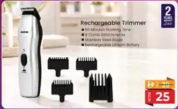 Nesto Rechargeable Trimmer offer