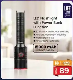 Nesto LED Flashlight with Power Bank Function offer