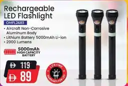 Nesto Rechargeable LED Flashlight OMFL2683 offer