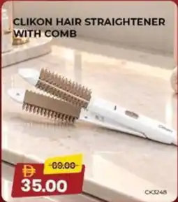 Nesto Clikon hair straightener with comb offer
