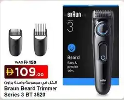 Nesto Braun Beard Trimmer Series 3 BT 3520 offer