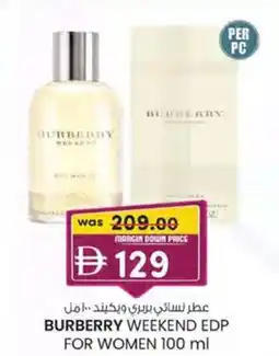 KM Trading Burberry weekend edp for women offer