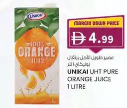 KM Trading Unikai uht pure orange juice offer