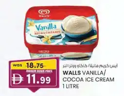 KM Trading Walls vanilla/ cocoa ice cream offer