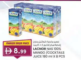 KM Trading Lacnor nas 100% mango/cocktails juice offer