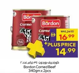 Abu Dhabi Coop Bordon Corned Beef offer