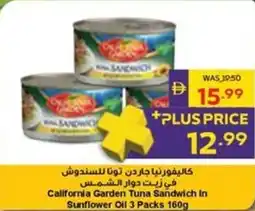 Abu Dhabi Coop California Garden Tuna Sandwich In Sunflower Oil offer