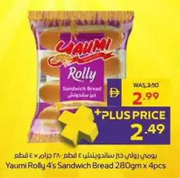Abu Dhabi Coop Yaumi Rolly 4's Sandwich Bread offer